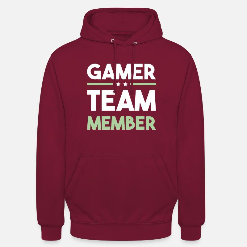Équipe de joueurs - Sweat-shirt à capuche unisexe - bordeaux