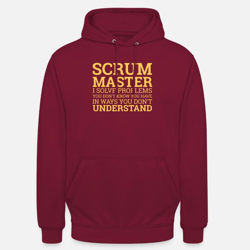 "Scrum Master" | Programmierer - Unisex Hoodie - Bordeaux