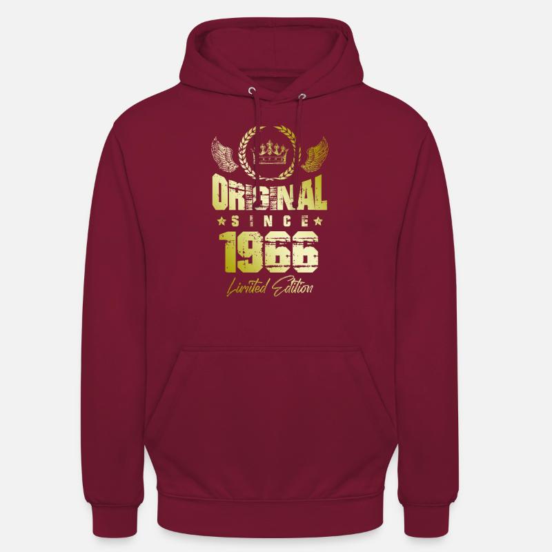 Édition limitée 1966 - Sweat-shirt à capuche unisexe - bordeaux