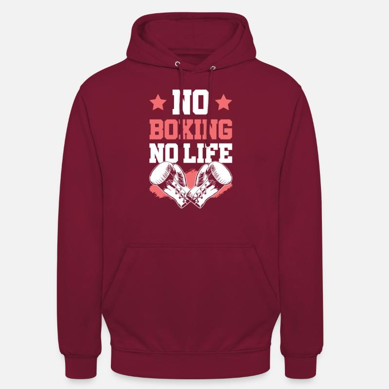 Boxe Boxe - Sweat-shirt à capuche unisexe - bordeaux