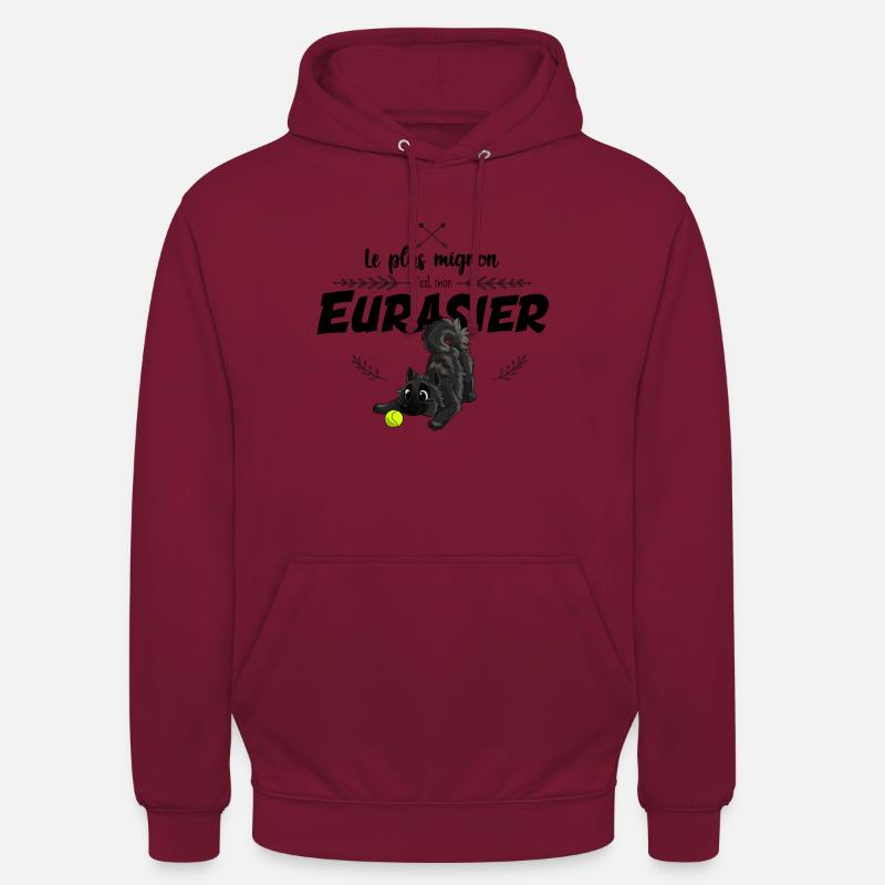 Der süßeste Eurasier - Unisex Hoodie - Bordeaux