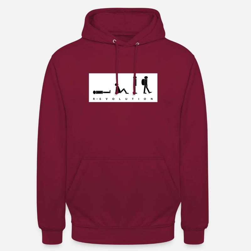 VOYAGE R-EVOLUTION - Sweat-shirt à capuche unisexe - bordeaux
