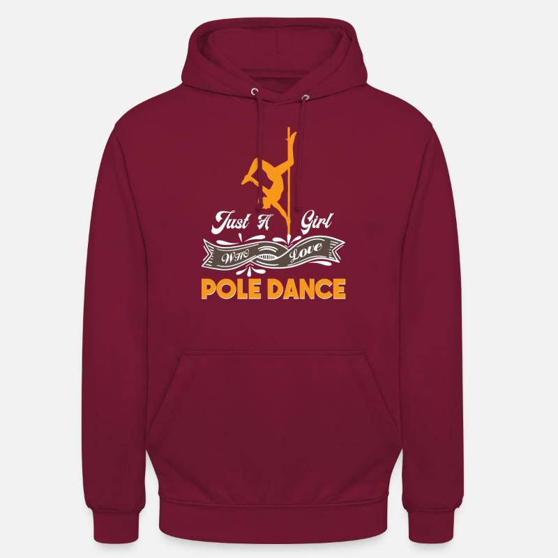 Pole dance pole dance pole dance danseur hobby - Sweat-shirt à capuche unisexe - bordeaux