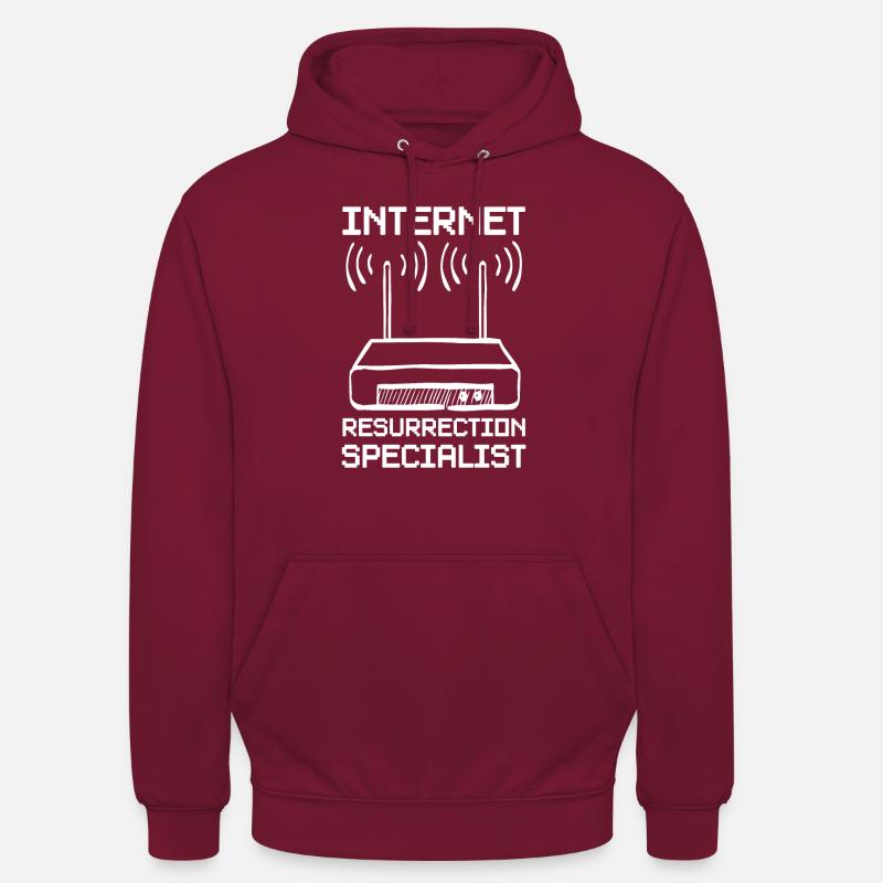 Internet Admin Informatiker - Unisex Hoodie - Bordeaux