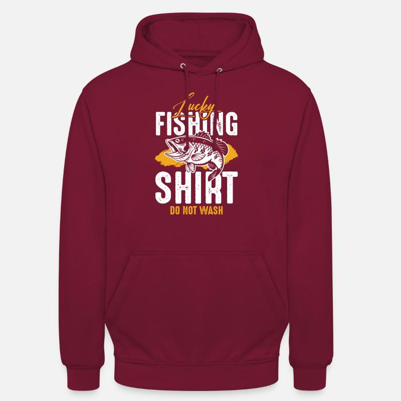 Devis de pêche pêche - Sweat-shirt à capuche unisexe - bordeaux