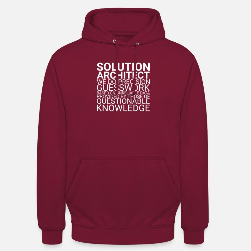 Solution Architect Guesswork| Solution Architecture - Unisex Hoodie - bordeaux