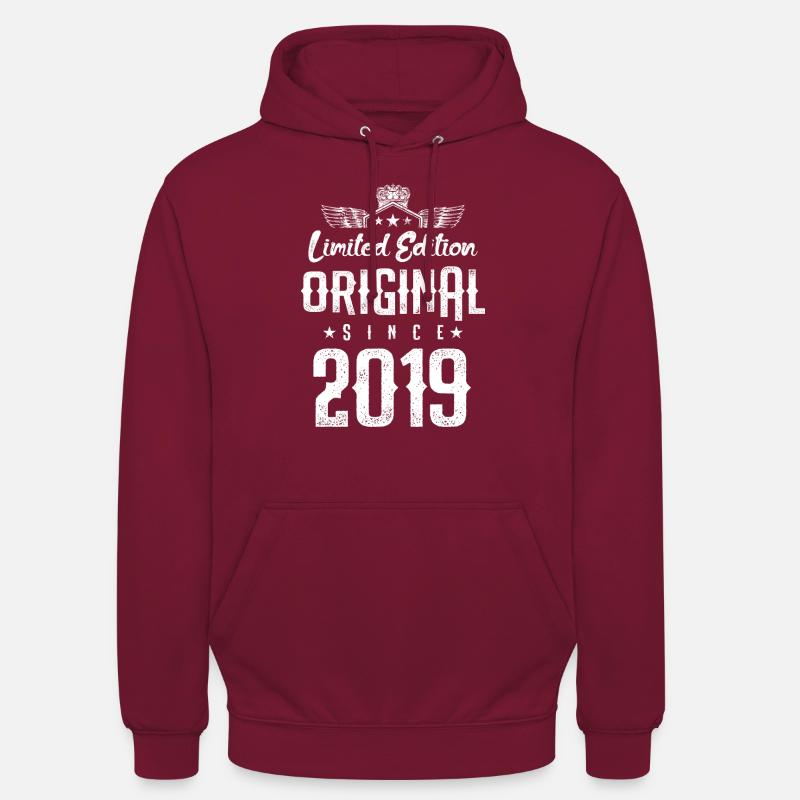 Édition limitée 2019 - Sweat-shirt à capuche unisexe - bordeaux