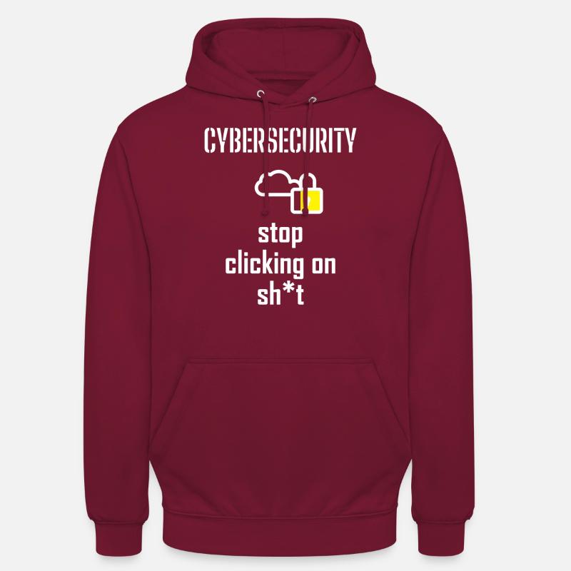 Cybersecurity - IT Security Computer Scientists - Unisex Hoodie - bordeaux