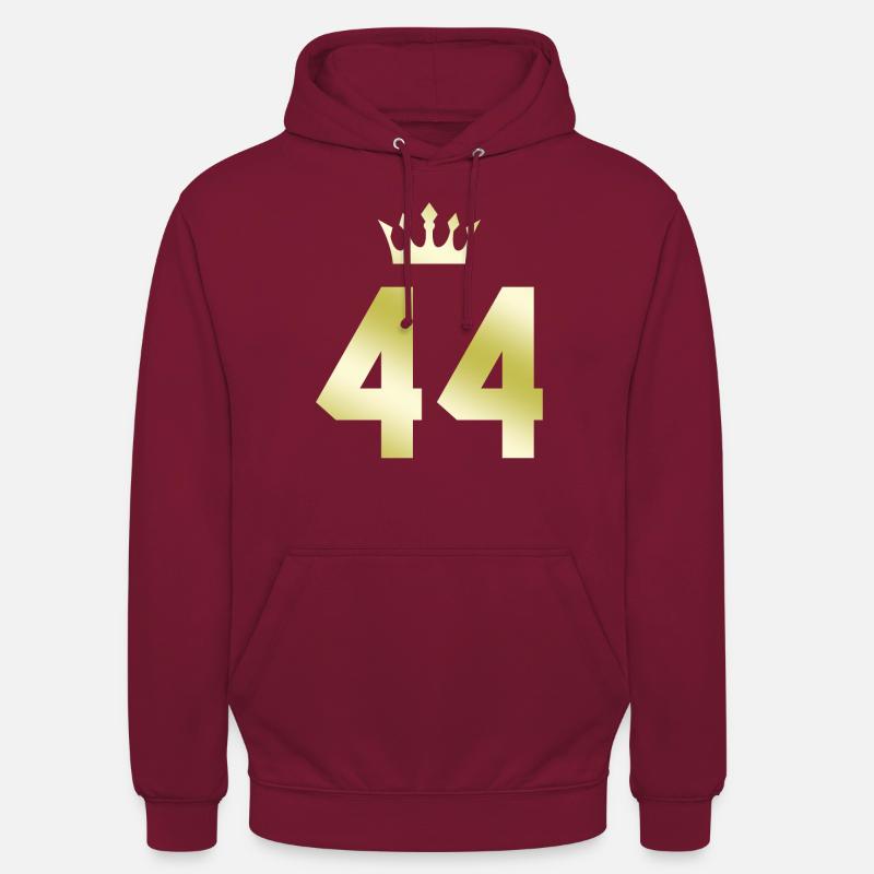 44 Couronne numérique - Sweat-shirt à capuche unisexe - bordeaux