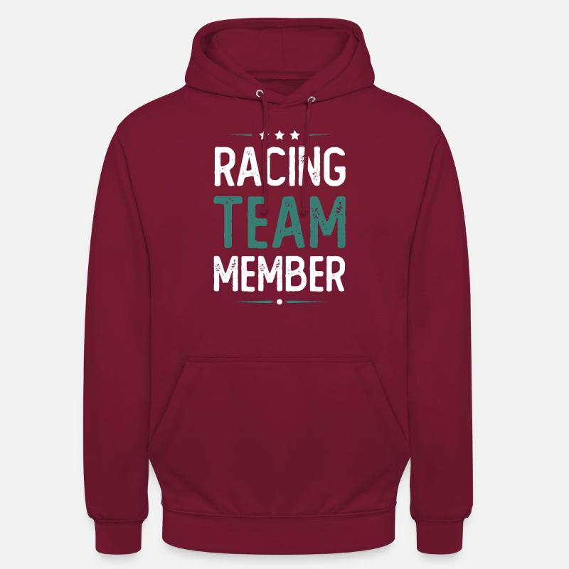 Équipe de course - Sweat-shirt à capuche unisexe - bordeaux