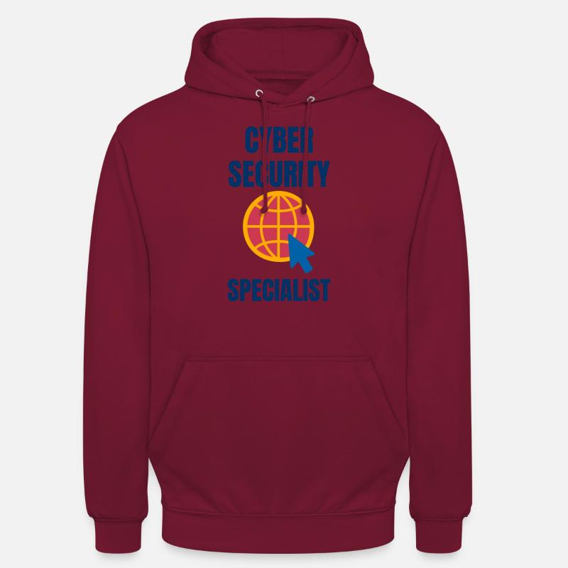 Cybersecurity - IT Security Computer Scientist - Unisex Hoodie - bordeaux