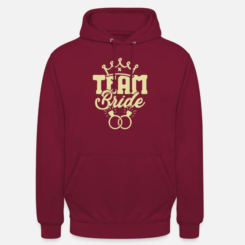 Épouse de l’équipe - Sweat-shirt à capuche unisexe - bordeaux