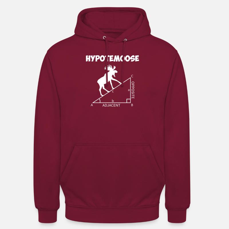 hypotemoose, math teacher hypotemoose - Unisex Hoodie - Bordeaux