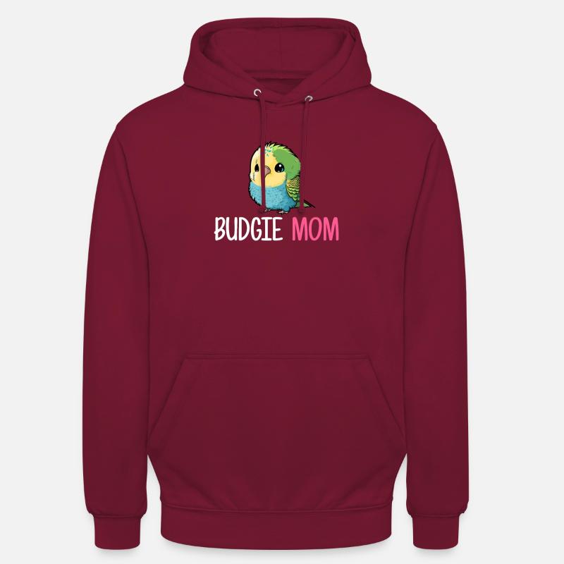 Perruche perruche, perruche - Sweat-shirt à capuche unisexe - bordeaux