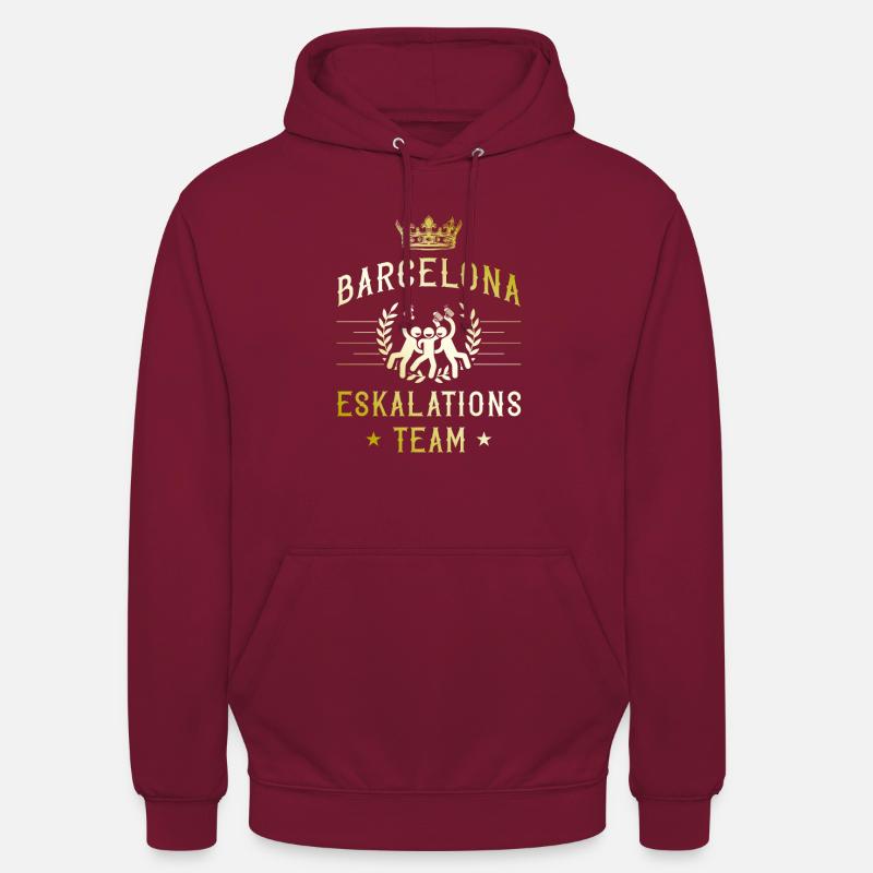 Escalade à Barcelone - Sweat-shirt à capuche unisexe - bordeaux