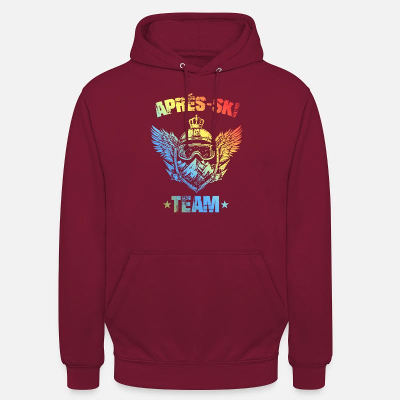 Équipe d’après-ski Bunt - Sweat-shirt à capuche unisexe - bordeaux