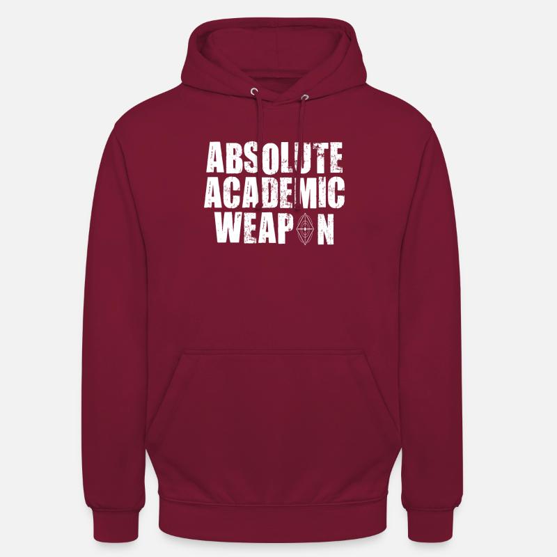 Studenten Absolute Academic Weapon - Unisex Hoodie - Bordeaux