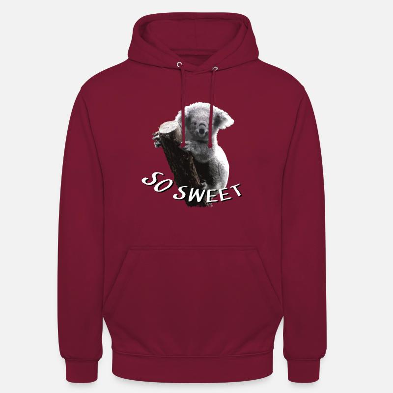 Ours Koala - Koala - Ours Koala - Sweat-shirt à capuche unisexe - bordeaux