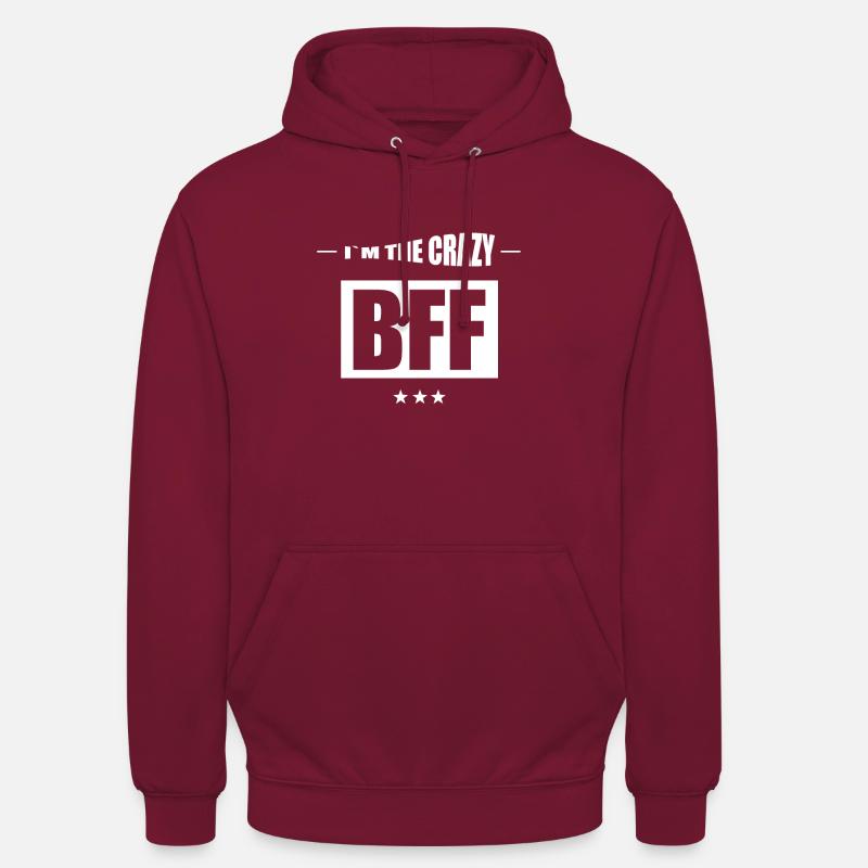 BFF - Sweat-shirt à capuche unisexe - bordeaux