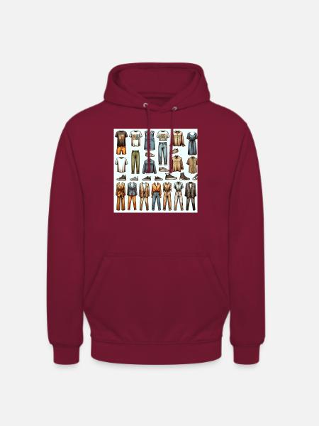 Anzugsmoden von heute - Unisex Hoodie - Bordeaux