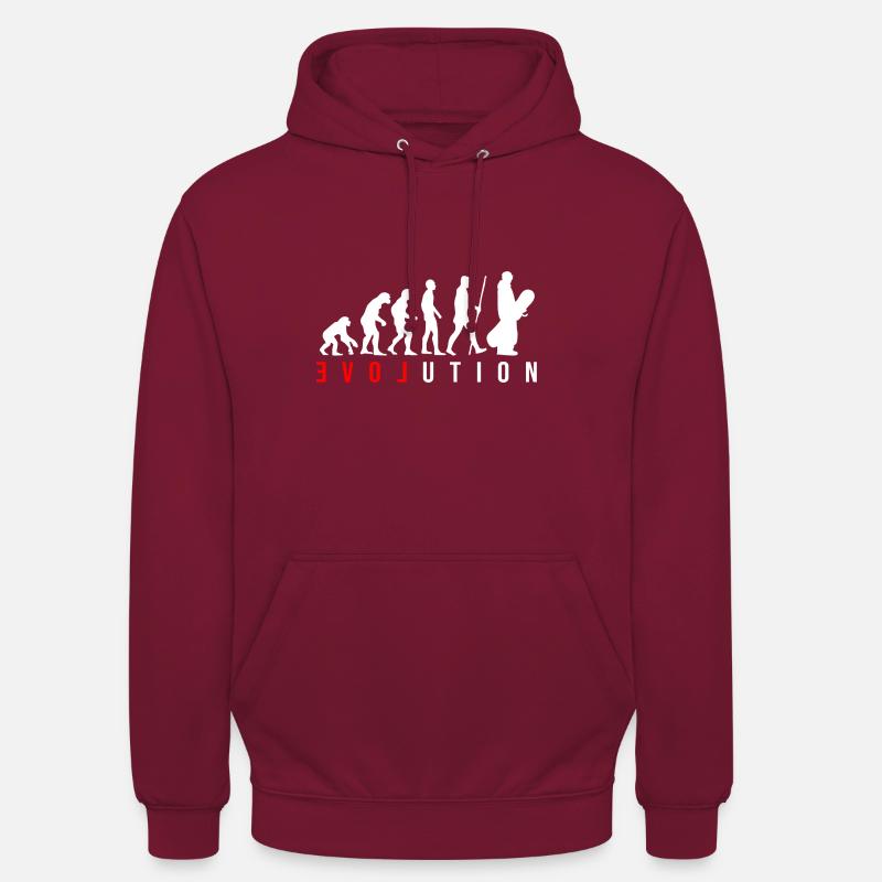 Snowboard Evolution - Sweat-shirt à capuche unisexe - bordeaux