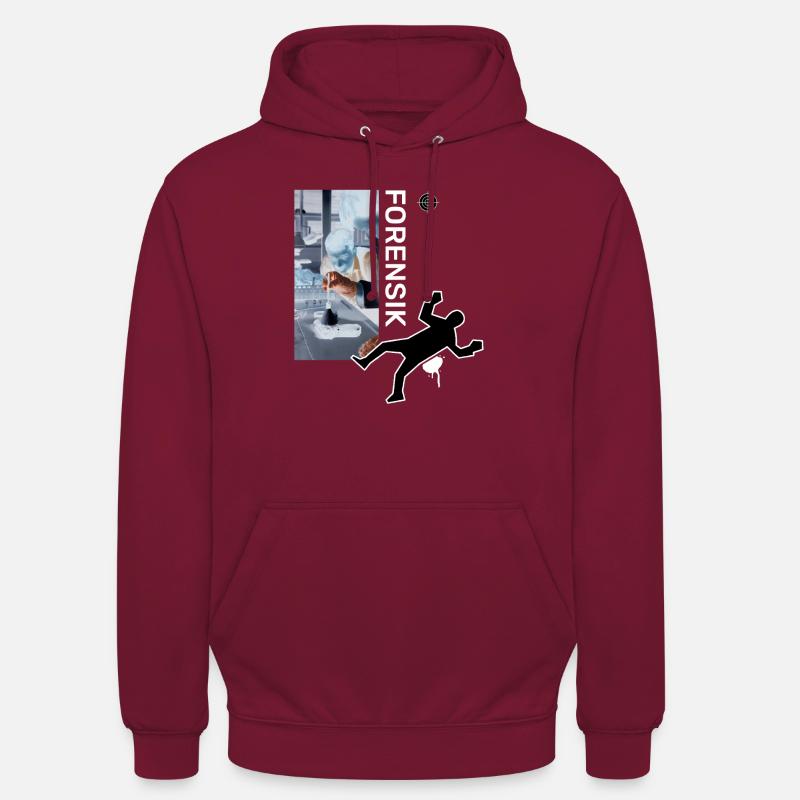 Spurensicherung - Kripo Polizei Kriminaltechnik - Unisex Hoodie - Bordeaux