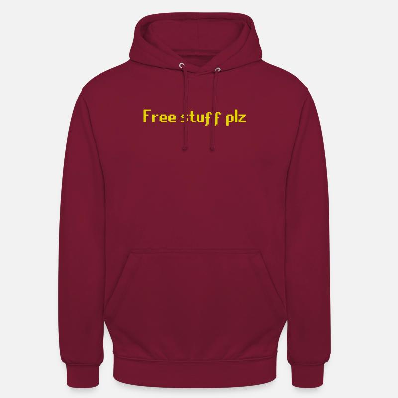 osrs trucs gratuits s’il vous plaît - Sweat-shirt à capuche unisexe - bordeaux