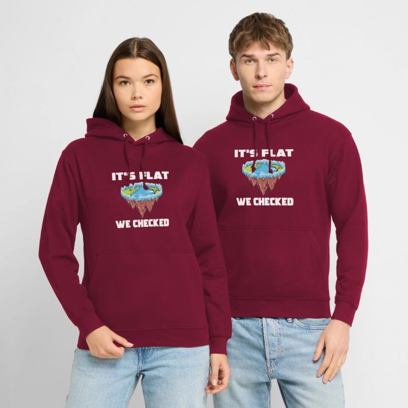 Flat Earth for Flat Earther Unisex Hoodie