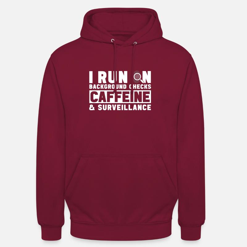 Spurensicherung - Kripo Polizei Kriminaltechnik - Unisex Hoodie - Bordeaux
