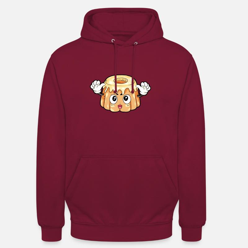 Pudding Essen Feinschmecker Geschenk - Unisex Hoodie - Bordeaux