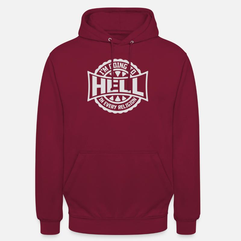 im going to hell - Unisex Hoodie - Bordeaux