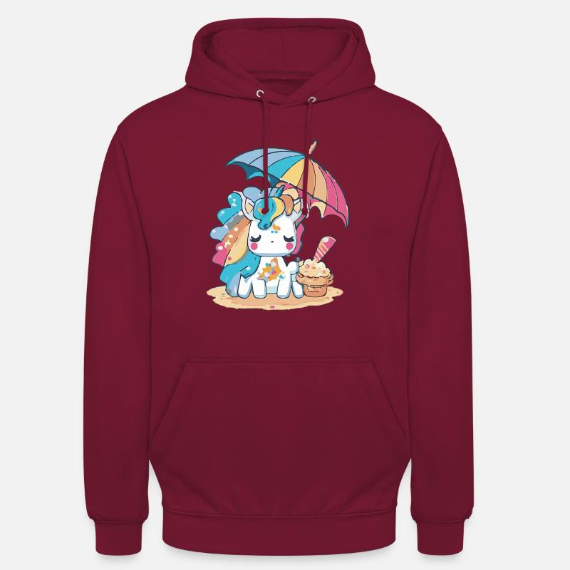 Eiscreme-Spaß - Erfrischend anders - Unisex Hoodie - Bordeaux