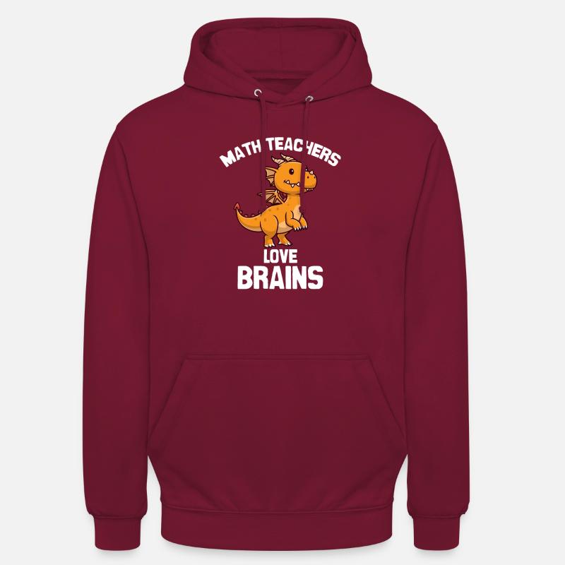 Mathe Lehrer Drachendesign - Unisex Hoodie - Bordeaux