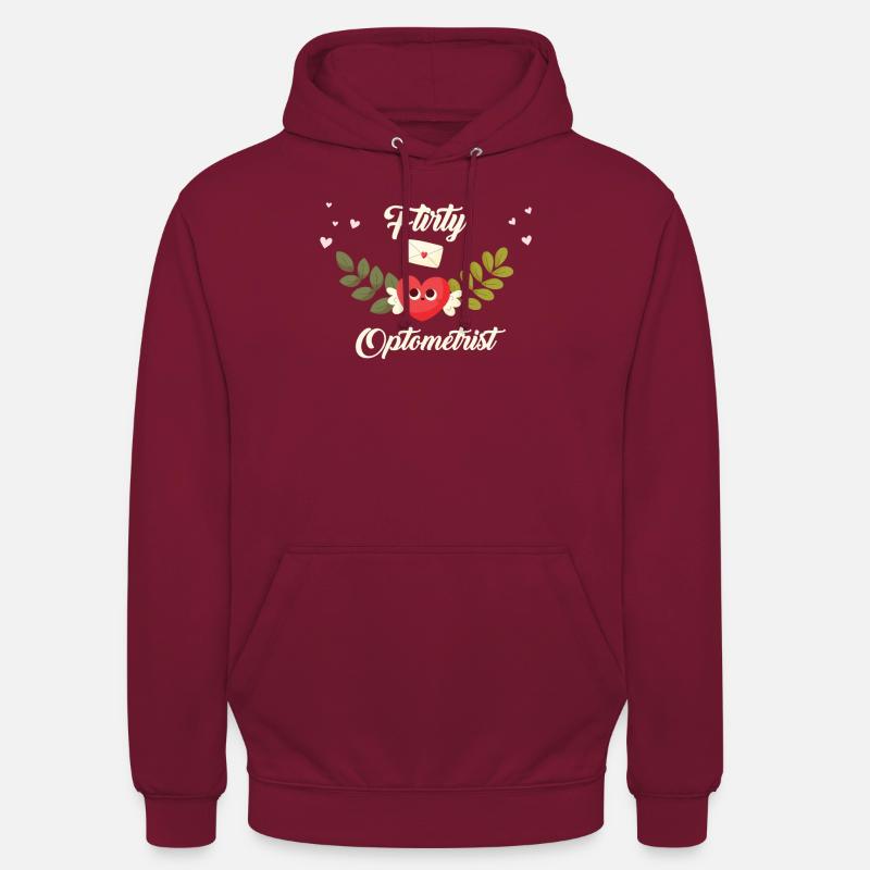 Optométriste séduisant - Sweat-shirt à capuche unisexe - bordeaux