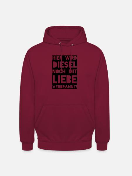 Diesel Liebe - Unisex Hoodie - Bordeaux