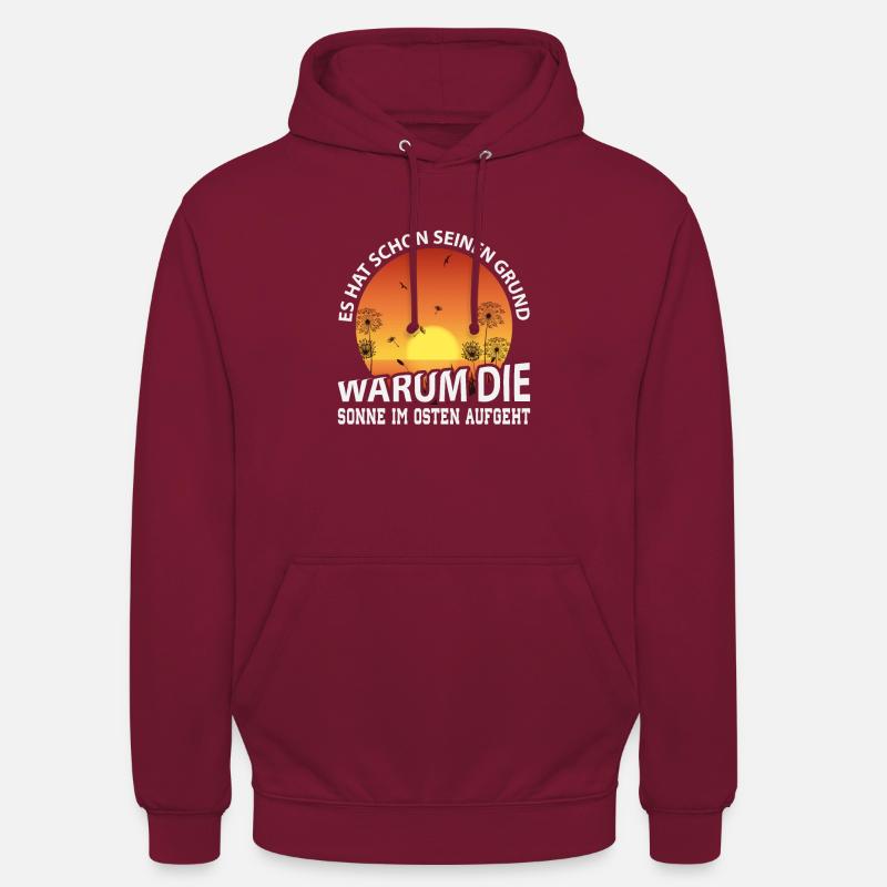 DDR Ossi Geschenk - Unisex Hoodie - Bordeaux