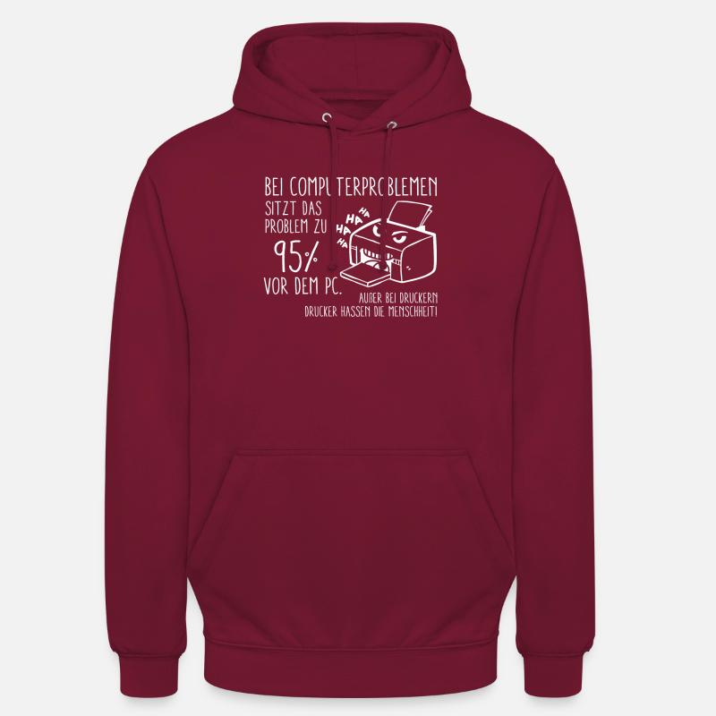 Computerproblem - Unisex Hoodie - Bordeaux
