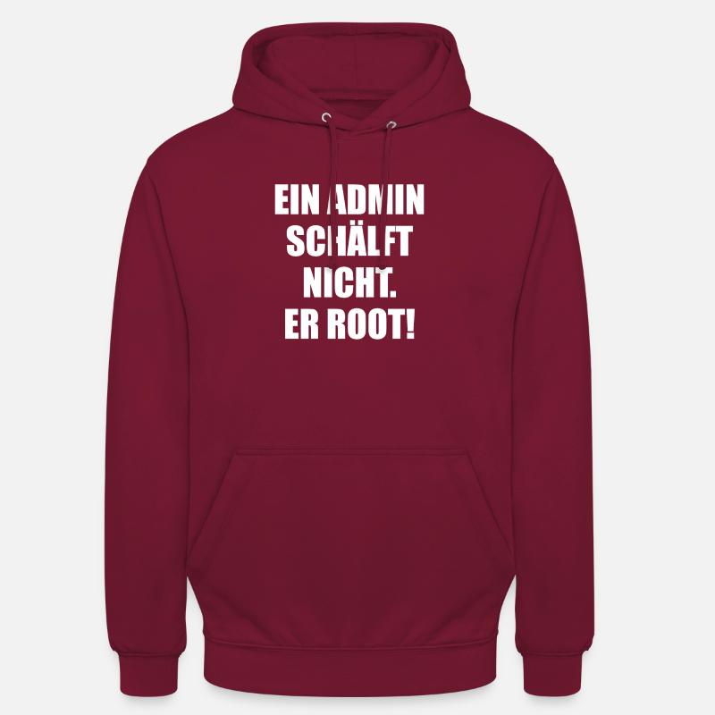 linux unix windows pc admin saying funny - Unisex Hoodie - bordeaux