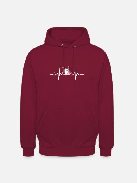 Drummer Drummer Musical Instrument - Unisex Hoodie - bordeaux