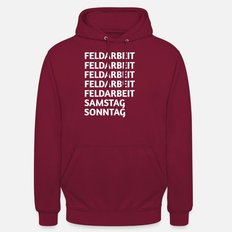 Feldarbeit - Unisex Hoodie - Bordeaux