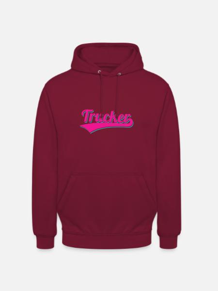Trucker Logo - Unisex Hoodie - bordeaux