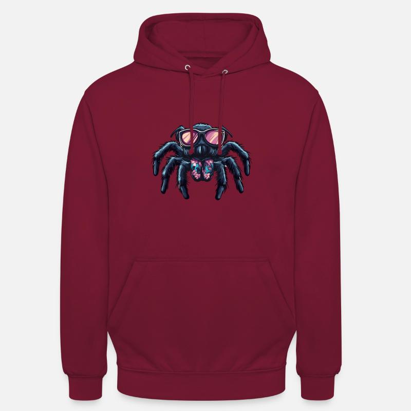 Tarantula Comic Funny Summer - Unisex Hoodie - bordeaux