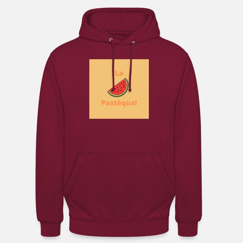 La pastèque - Sweat-shirt à capuche unisexe - bordeaux