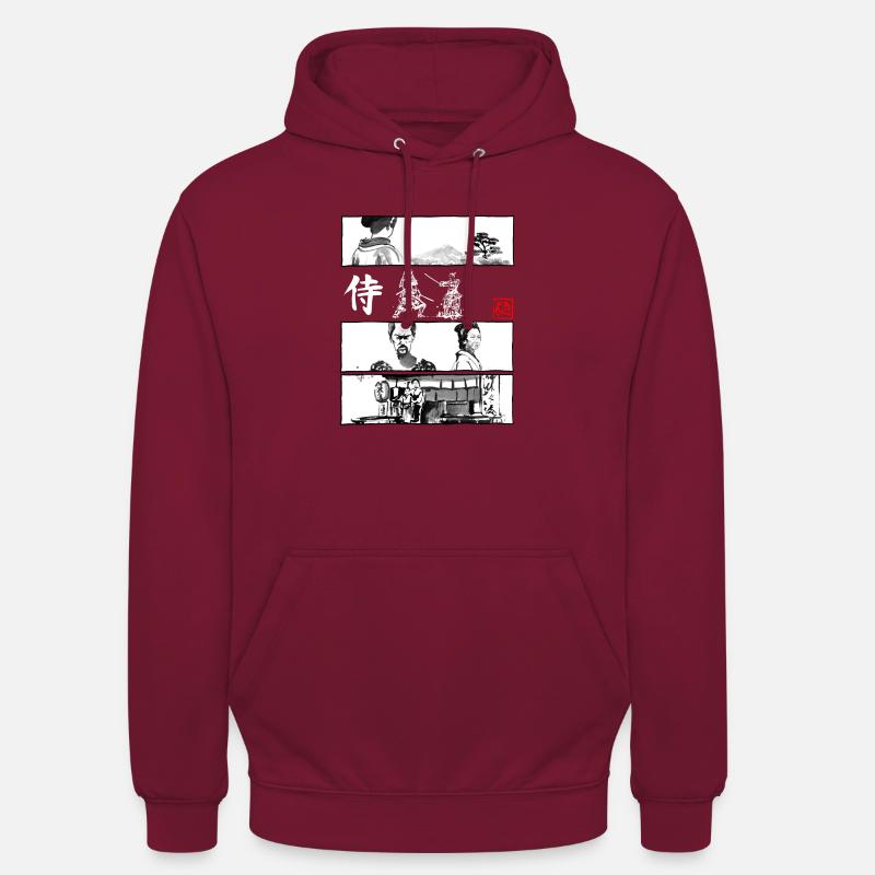 Manga Samurai - Unisex Hoodie - bordeaux