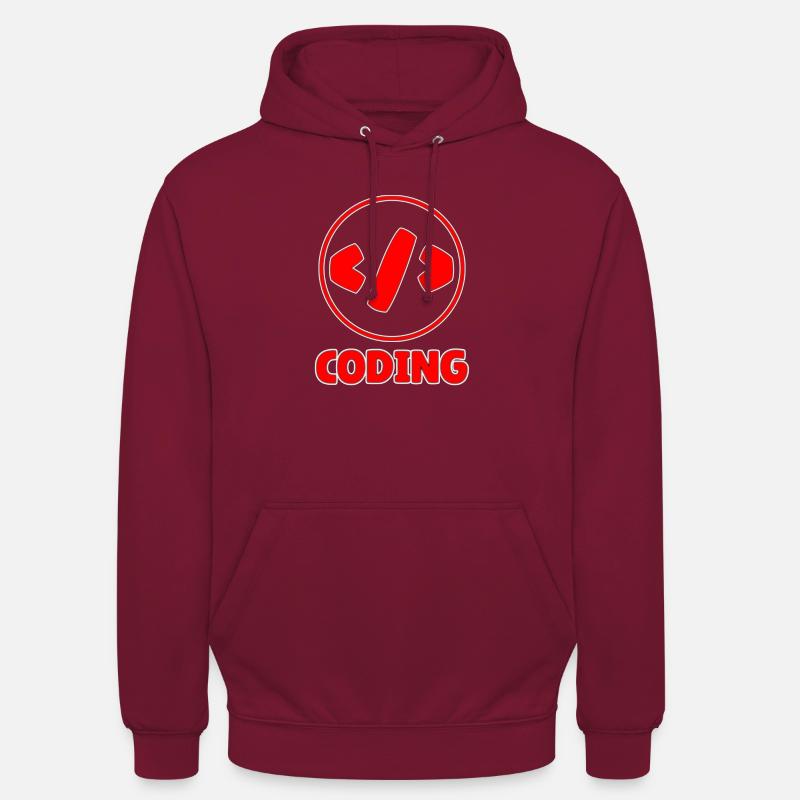 coding - Unisex Hoodie - Bordeaux