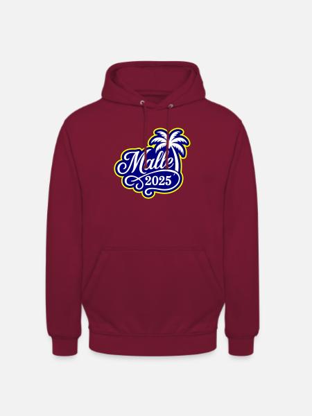 Malle 2025 Palm Tree - Unisex Hoodie - bordeaux