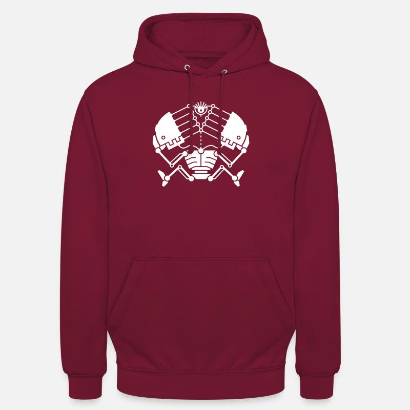 3rd Eye Robotics - white version - Unisex Hoodie - bordeaux