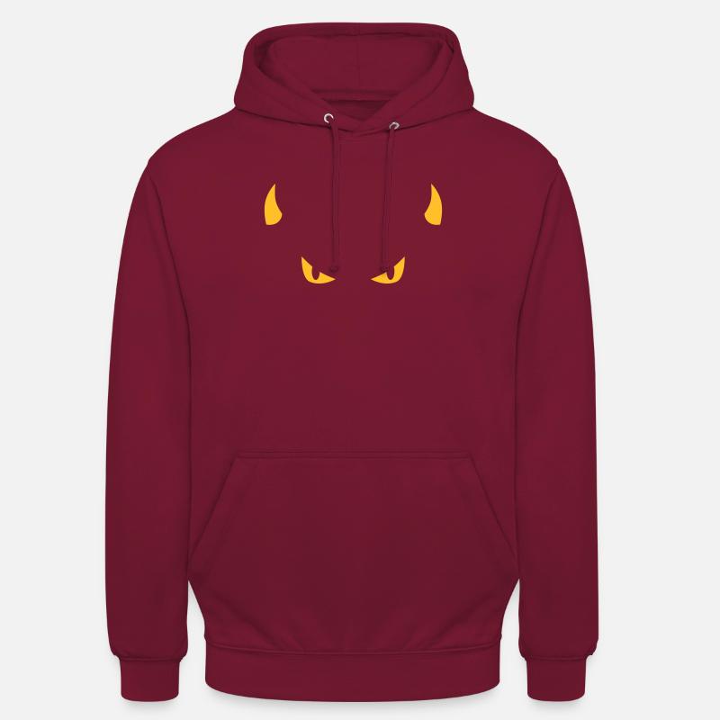 devil face - Sweat-shirt à capuche unisexe - bordeaux