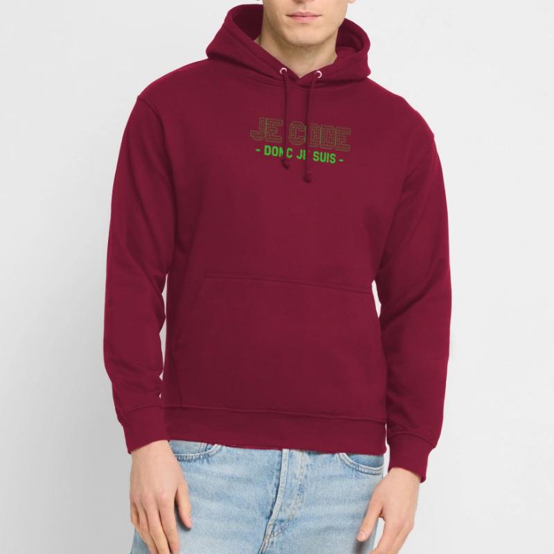 Je Code Donc Je Suis Programmeur Programmation Unisex Hoodie