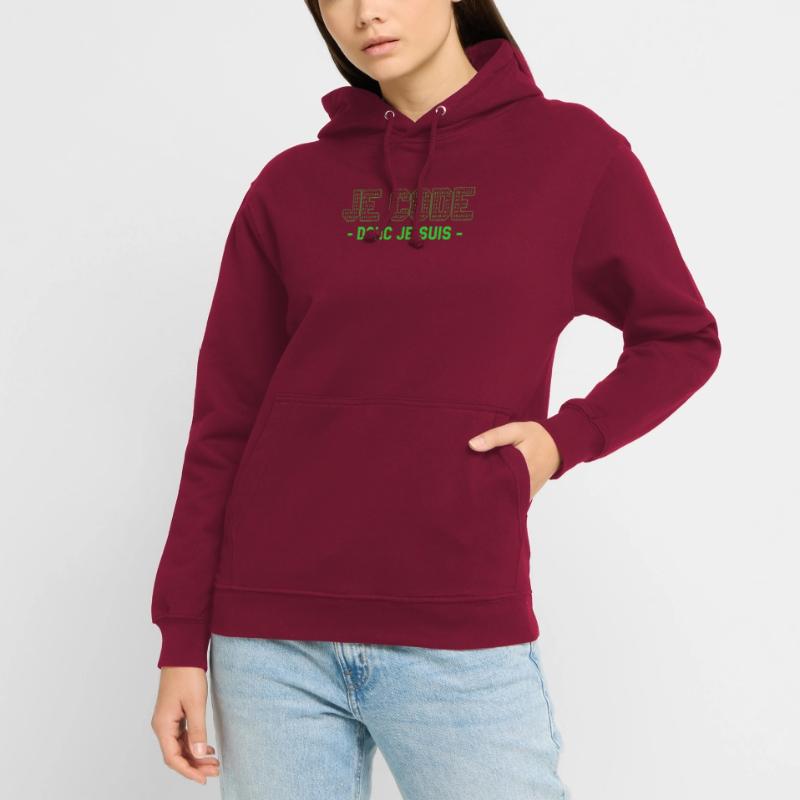 Je Code Donc Je Suis Programmeur Programmation Unisex Hoodie